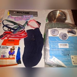 collers, leaches, poddy pad & fake grass, water bowl